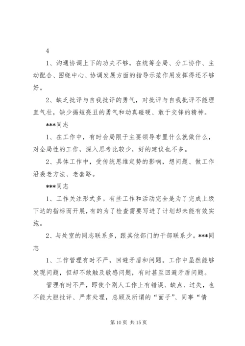 对党小组成员的意见——李艳.docx