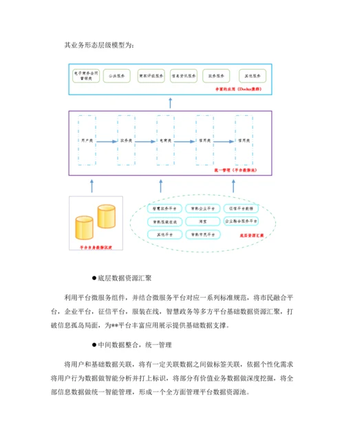 企业电商服务平台投标书模板.docx