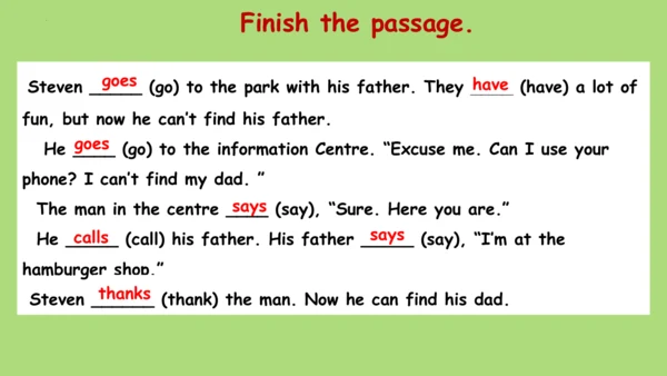 Unit 4 Asking for Help  Lesson3 课件(共17张PPT)