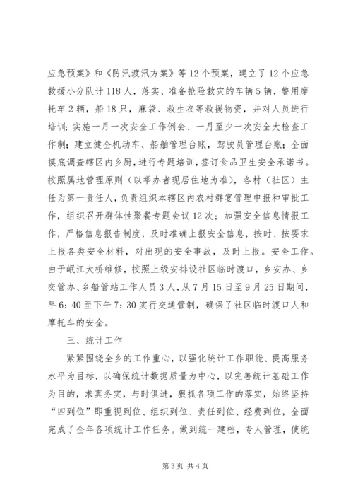 乡镇社会事务办年度工作总结.docx