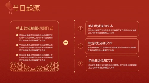 红色喜庆风春节PPT模板