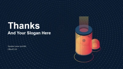 结束页-创意科技智能技术工作汇报总结PPT模板