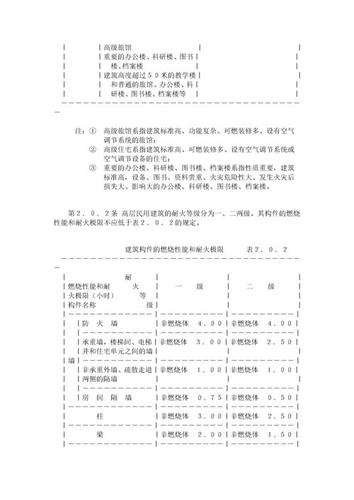 高层民用建筑设计防火规范GBJ45.docx