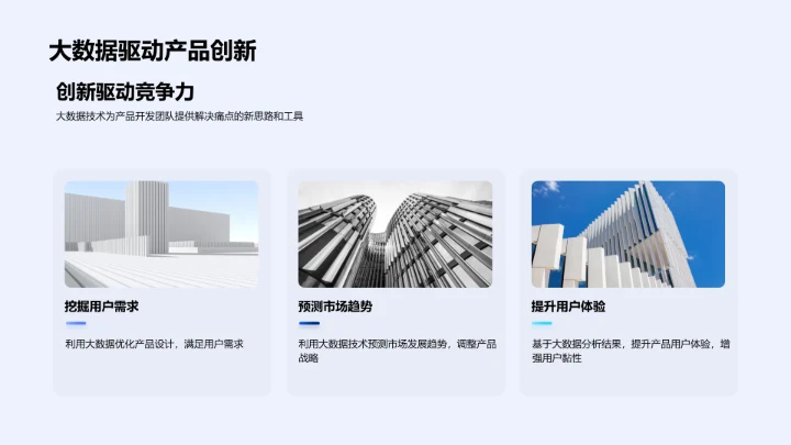 大数据驱动的产品策略报告PPT模板