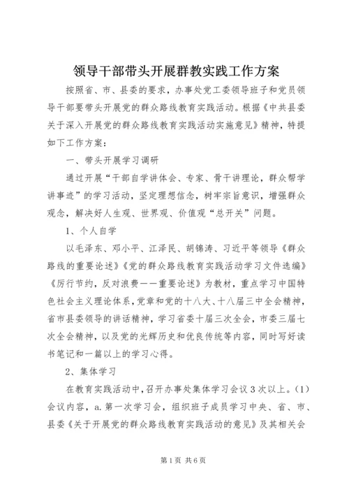 领导干部带头开展群教实践工作方案.docx