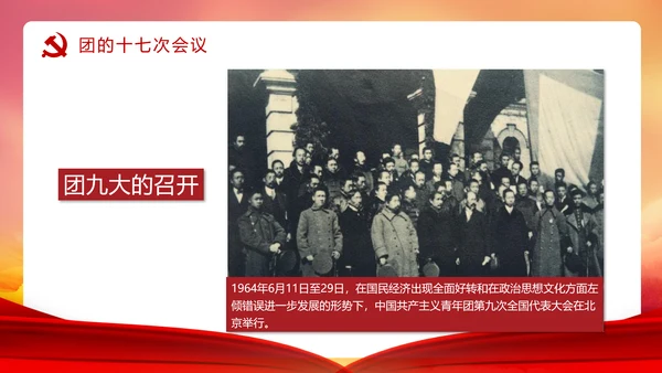 共青团历史党课PPT课件模板