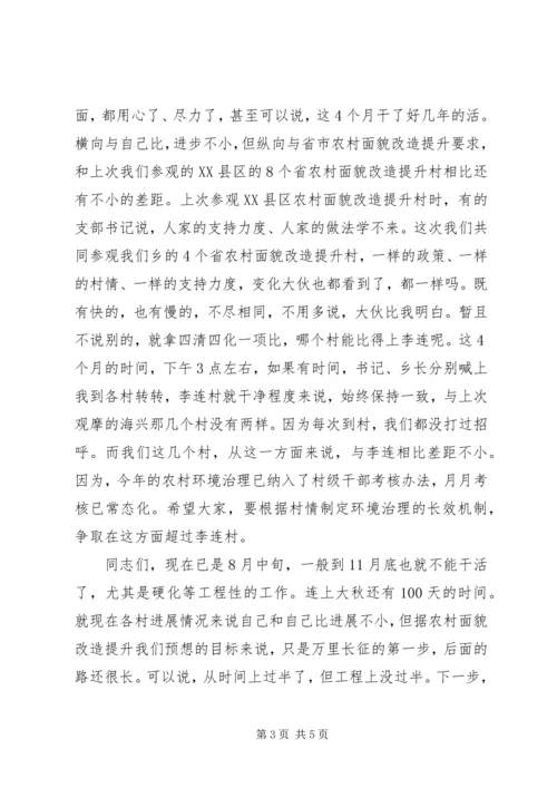 在农村面貌改造提升省重点村观摩会议上的发言.docx