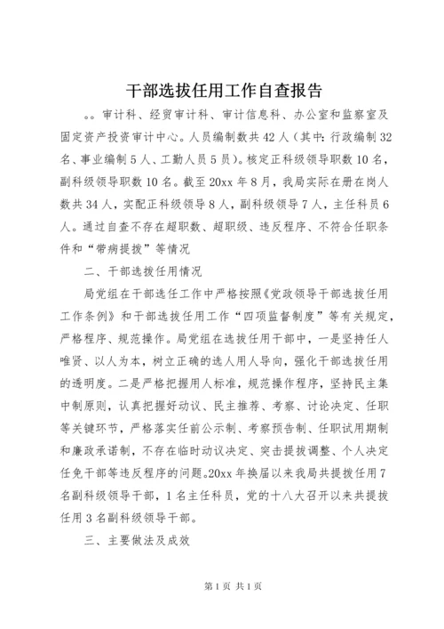 干部选拔任用工作自查报告 (7).docx