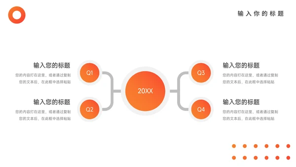 橙色渐变执行方案汇报PPT模板