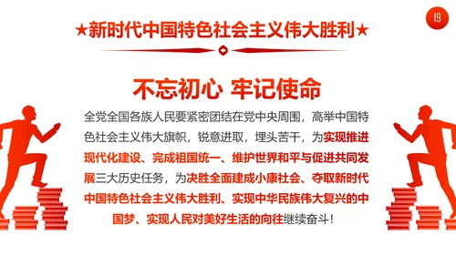 聚焦十九大19个新提法新概念解读PPT模板