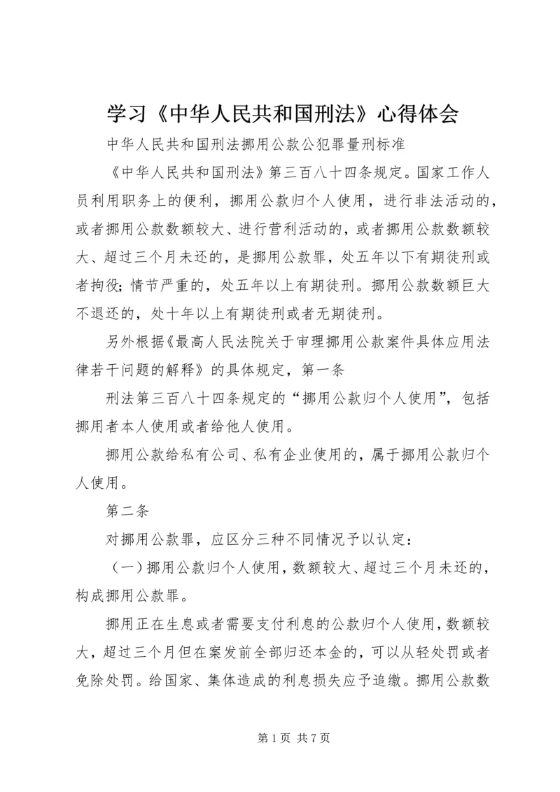 学习《中华人民共和国刑法》心得体会 (4).docx