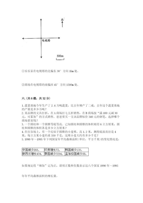 小学六年级数学毕业试题【名师推荐】.docx