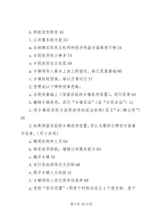 关于乡镇改革的调查与思考 (5).docx