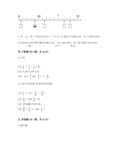 小学六年级数学上册期末考试卷附答案【综合卷】.docx