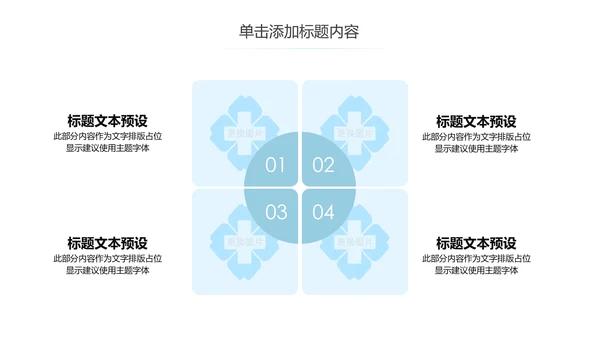 蓝色简约医疗护理医疗报告护士节PPT模板