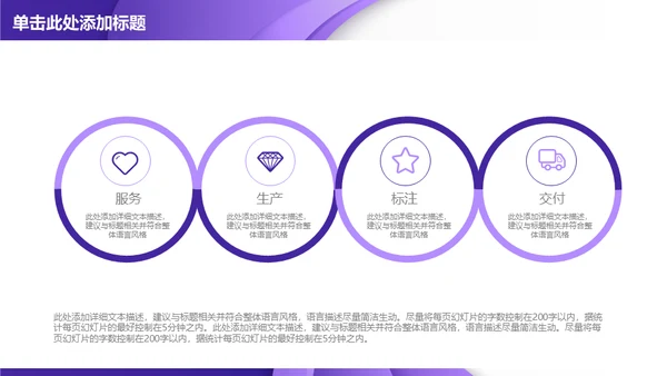 紫色质感立体商务通用PPT