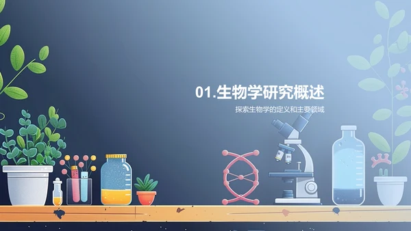 生物学概述讲座PPT模板