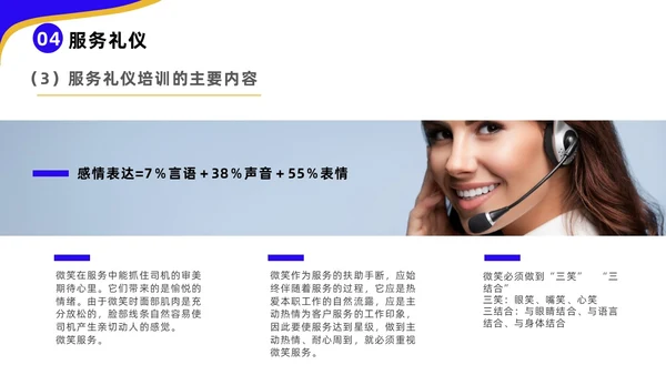 蓝色黄色商务风高速公司收费员礼仪培训企业培训PPT模板