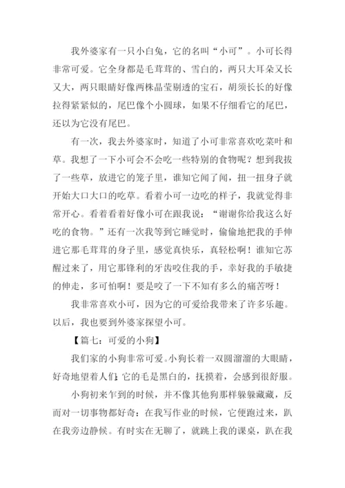 关于动物的作文300字.docx
