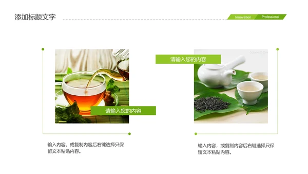 绿色唯美品茶文化茶艺茶道品茶PPT模板