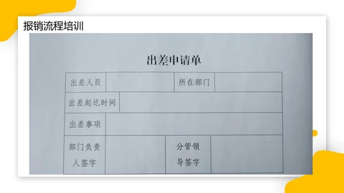 财务报销流程PPT模板