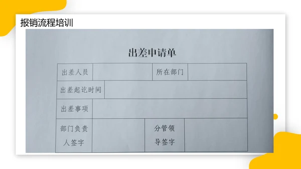 财务报销流程PPT模板