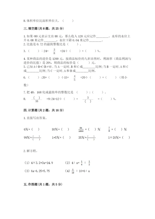 冀教版六年级下册期末真题卷含答案（考试直接用）.docx