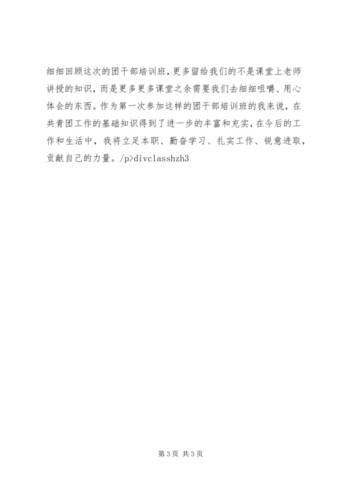 基层团干部培训心得 (3).docx