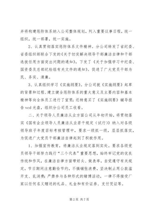 企业公司某年纪检监察工作总结.docx