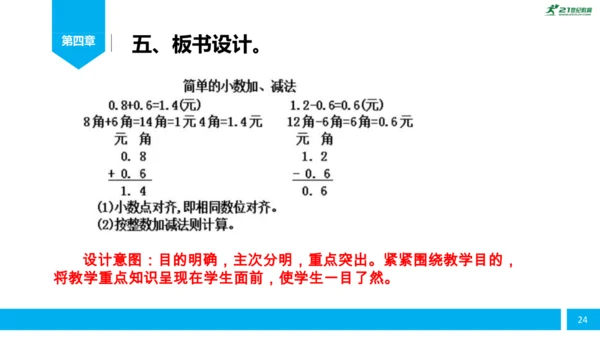 人教版小学数学《简单的小数加减法》（三年级下册）说课课件 (共26张PPT)