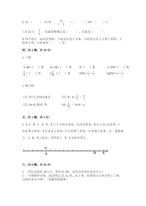 小学毕业班数学检测题含完整答案【夺冠】.docx