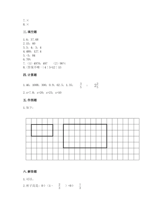 六年级下册数学期末测试卷附参考答案（实用）.docx