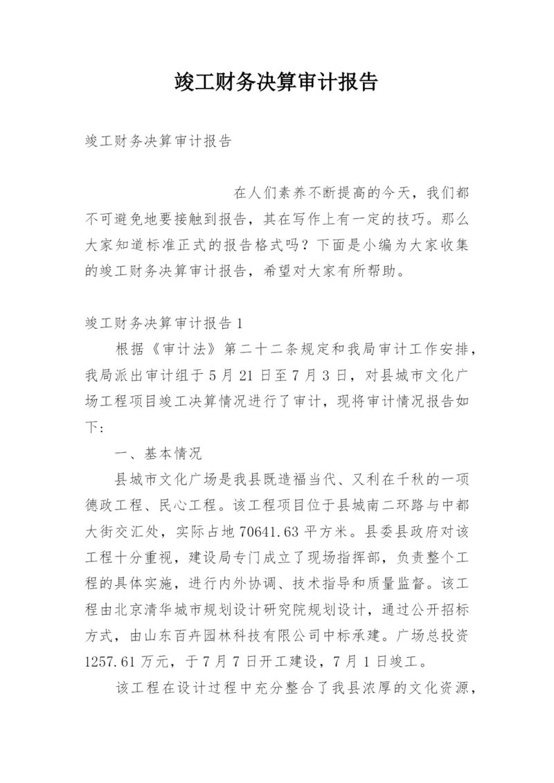 竣工财务决算审计报告.docx