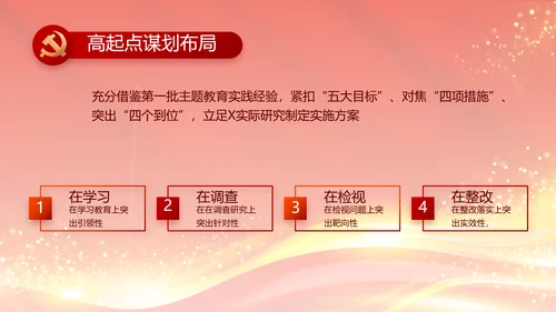 红色大气党建党支部年终工作总结PPT