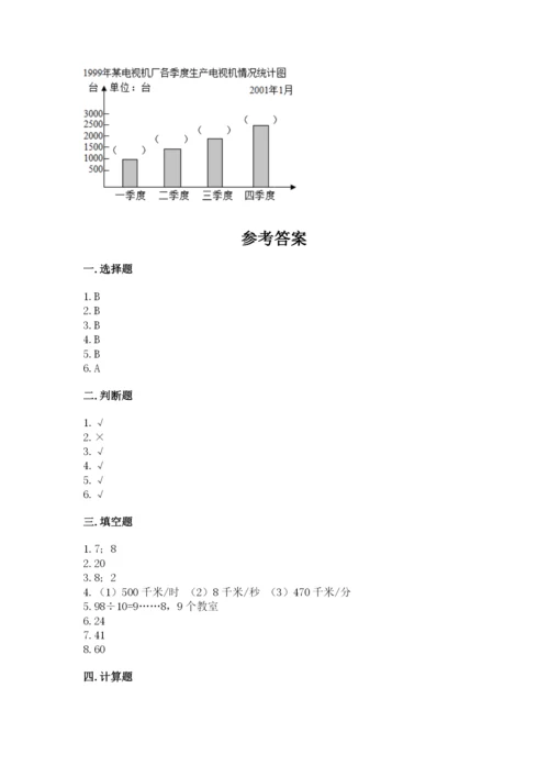 青岛版数学四年级上册期末测试卷（研优卷）.docx