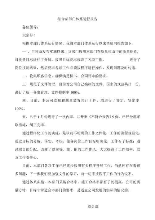 综合部部门体系运行报告.docx