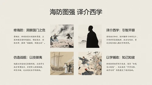 中式复古风人物介绍林则徐PPT模板
