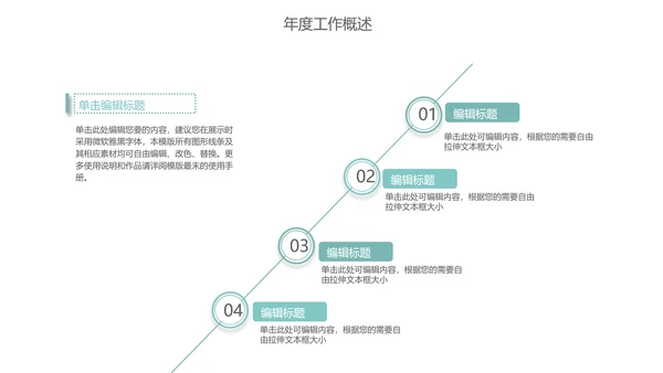 清新简约-年终总结ppt