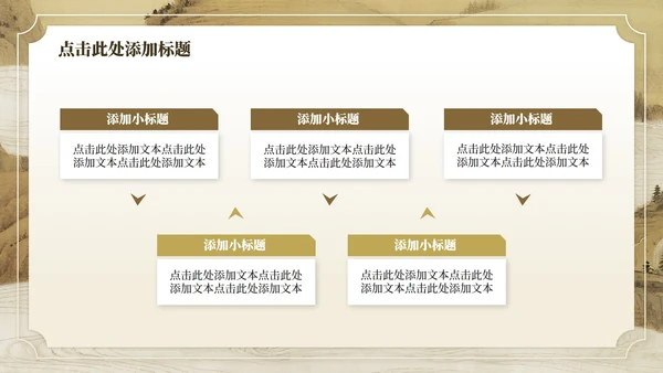 黄色中国风毕业谢师宴主题PPT模板