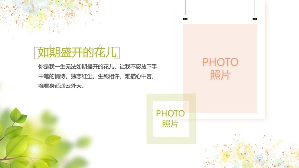 文艺清新致青春毕业季大学毕业纪念册相册PPT