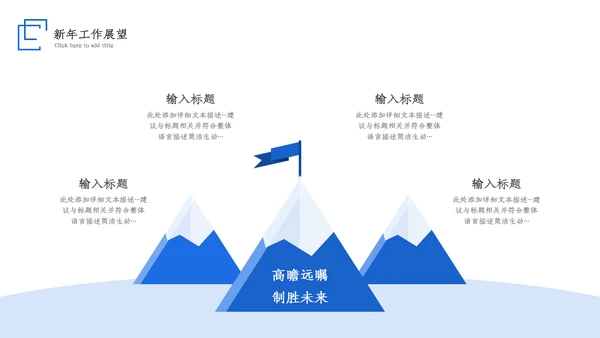 2023大气蓝色述职报告工作计划工作汇报ppt