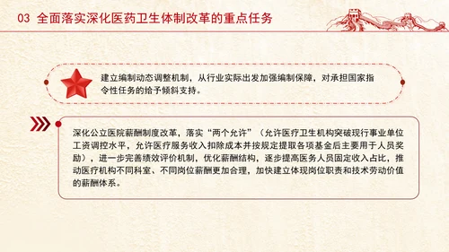 党的二十届三中全会深化医药卫生体制改革专题党课PPT