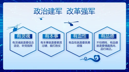 蓝色公安警察执法为民立警为公PPT