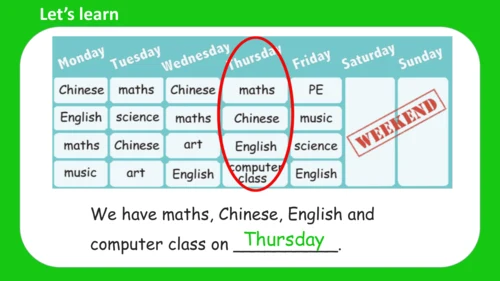 Unit 2 My week Part A Let's learn课件 （共45张PPT）