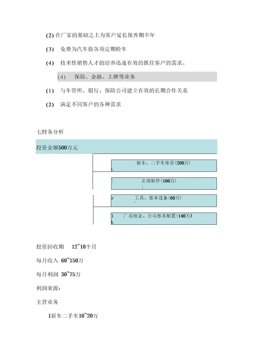 完整版汽车维修有限公司经营管理方案