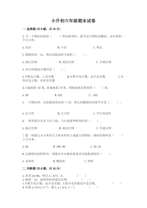 小升初六年级期末试卷ab卷.docx