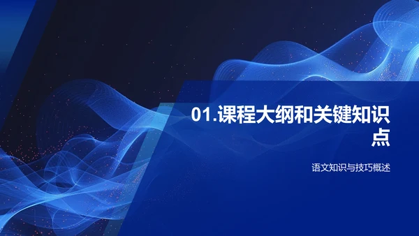 四年级语文复习PPT模板