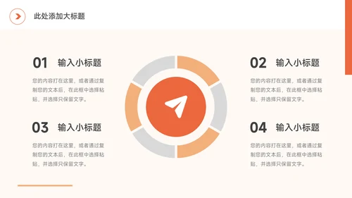 橙色图文简洁企业商业计划书PPT模板