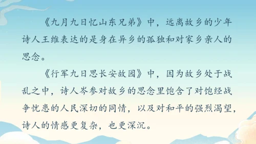 七年级上册第三单元课外古诗词诵读《行军九日思长安故园》《夜上受降城闻笛》第2课时课件（35张PPT）
