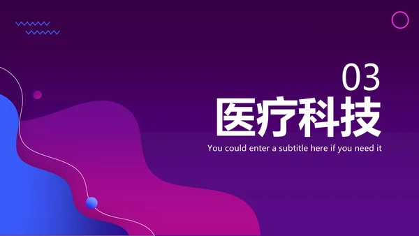 医疗科技产品发布会ppt模板